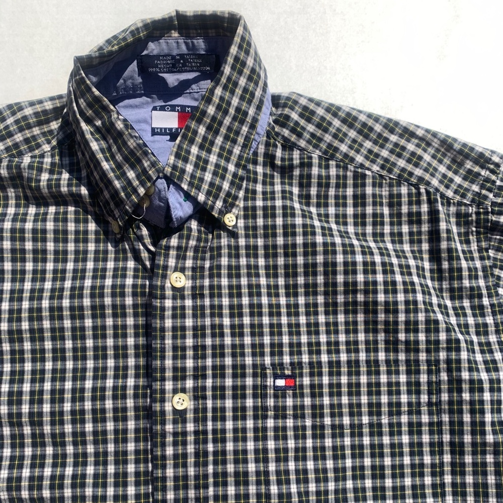 Tommy Hilfiger checkered button down shirt - Picture 2 of 4